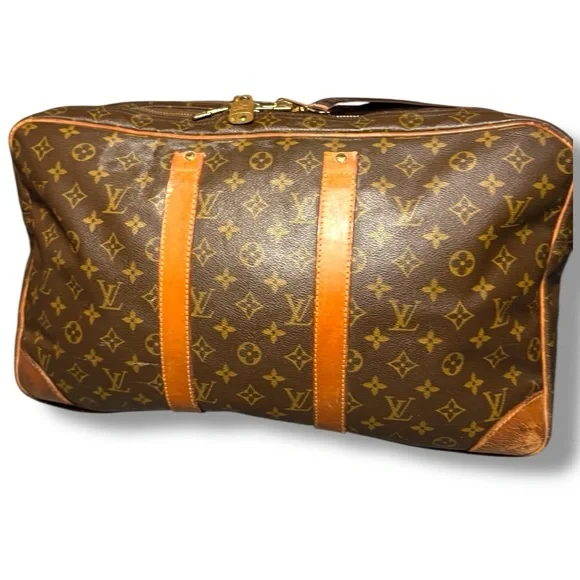 Louis Vuitton Sirius 50 Monogram 3 Compartment Vintage Crossbody Luggage - Picture 1 of 13